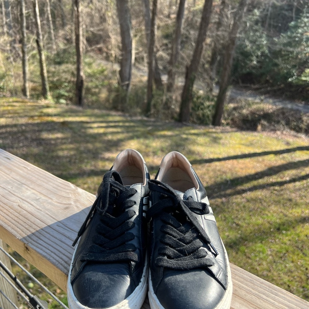 Black Leather sneakers